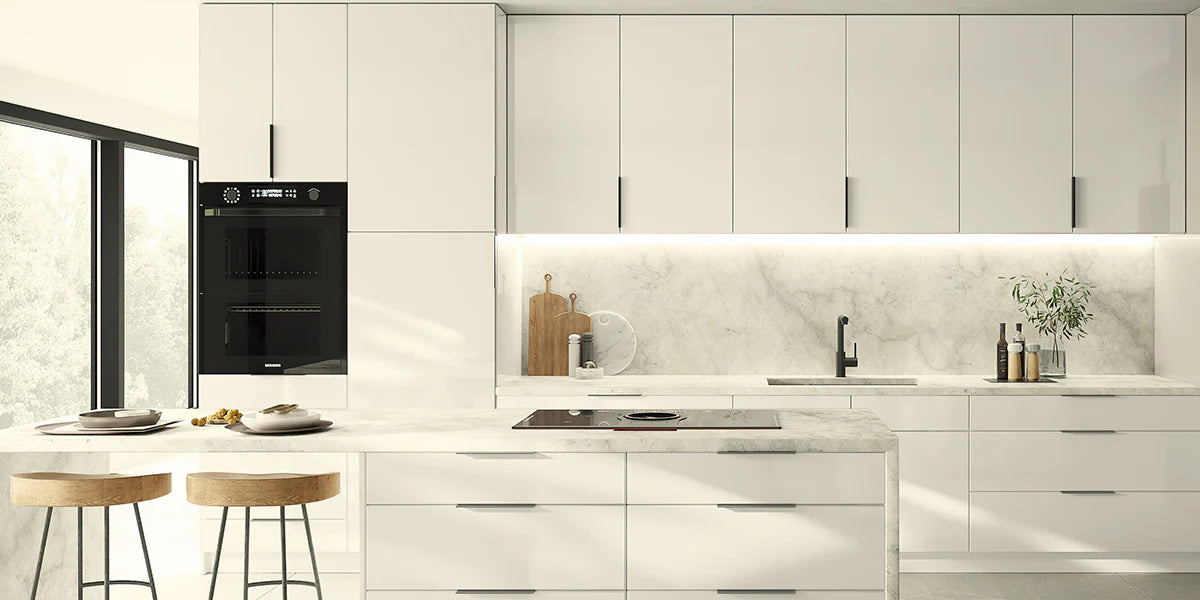 POLAR WHITE FRAMELESS Kitchen Cabinet