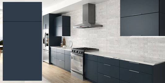 MILANO SEASIDE BLUE FRAMELESS KITCHEN CABINETS